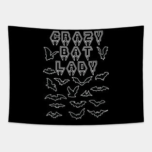 Crazy Bat Lady Tapestry