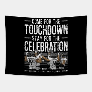 Chase Claypool Pittsburgh Touchdown Party Tapestry