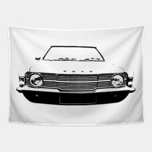 Ford Cortina MkIII 1970s classic car monoblock black Tapestry