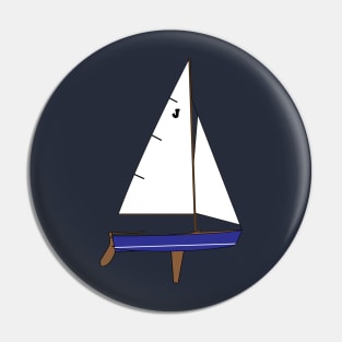 Blue Jay Sailboat Pin