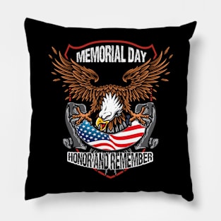 Memorial Day, Remember And Honor, USA Shirt, American flag, , 4th of July Pillow