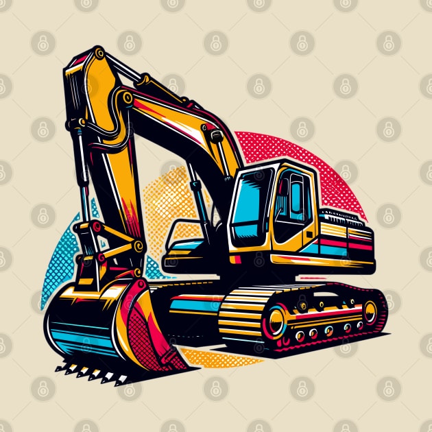 Excavator by Vehicles-Art