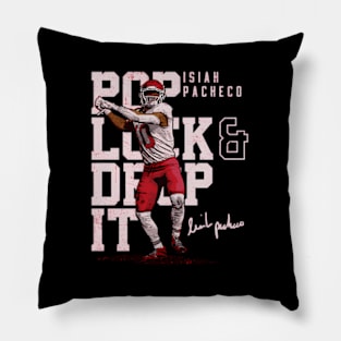 Isiah Pacheco Kansas City Pop Lock Drop It Pillow