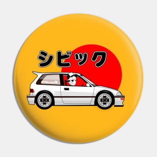 Civic EF Kanjo Mask Pin