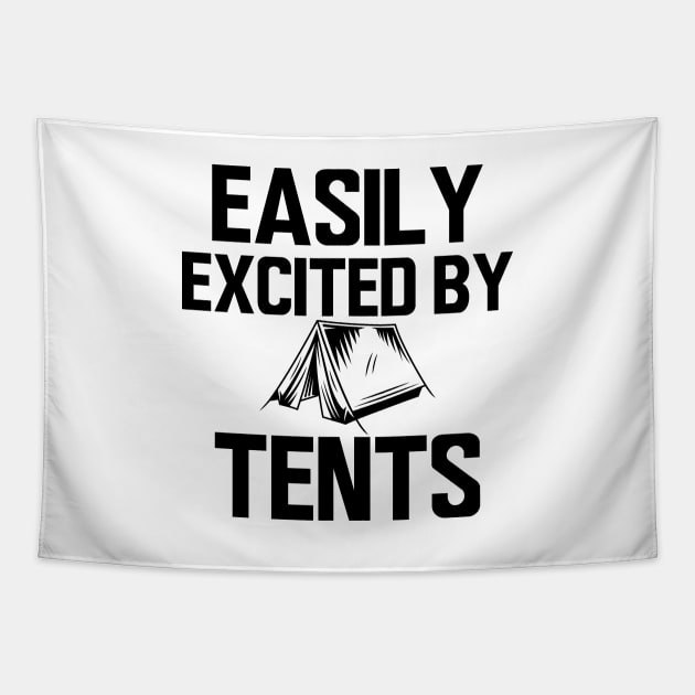 Camping - Easily excited by tents Tapestry by KC Happy Shop