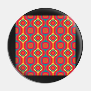 Unique Retro Pattern Pin