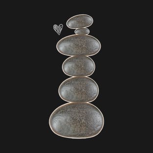 Rock Cairn T-Shirt Rock Stacking & balancing Men Women Gift T-Shirt