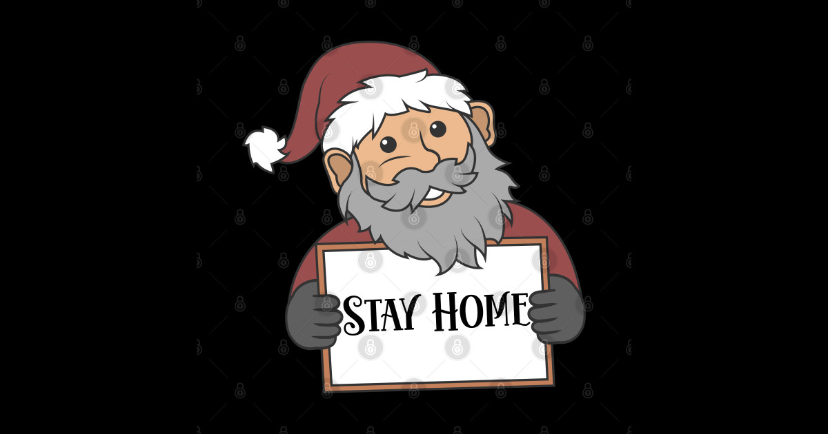 Santa Stay Home Christmas Is Quarantined 2020 Pajamas Gift Santa