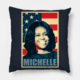 Michelle Obama Proud American Pillow