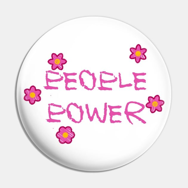 People Power - Activist Protest Pin by Football from the Left