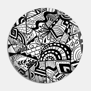 Black and white art abstract pattern Pin