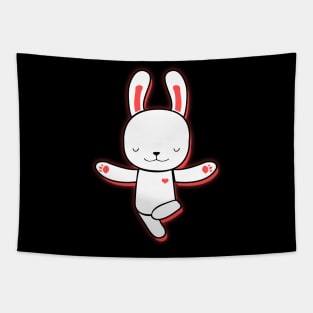 'Bunnies Doing Yoga' Cute Bunny Gift Tapestry