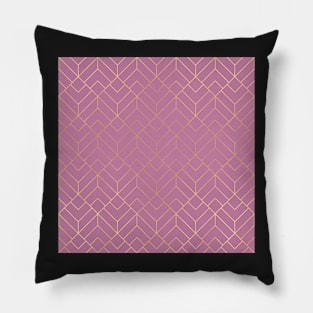 Gold & Lilac Geo Pattern Pillow