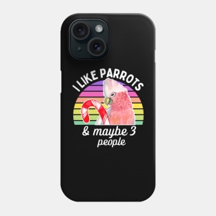 parrot lover, parrot owner, sunset, rainbow, lovebirds Phone Case