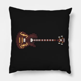 Pixel Country Style Bass Guitar Pillow