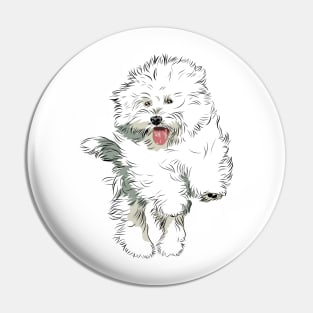 Puppy Tornado Pin