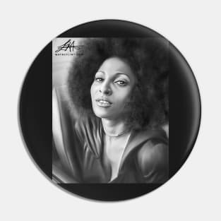 Pam Grier Digital Art Pin