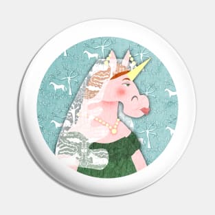 Unicorn Queen Victoria Pin