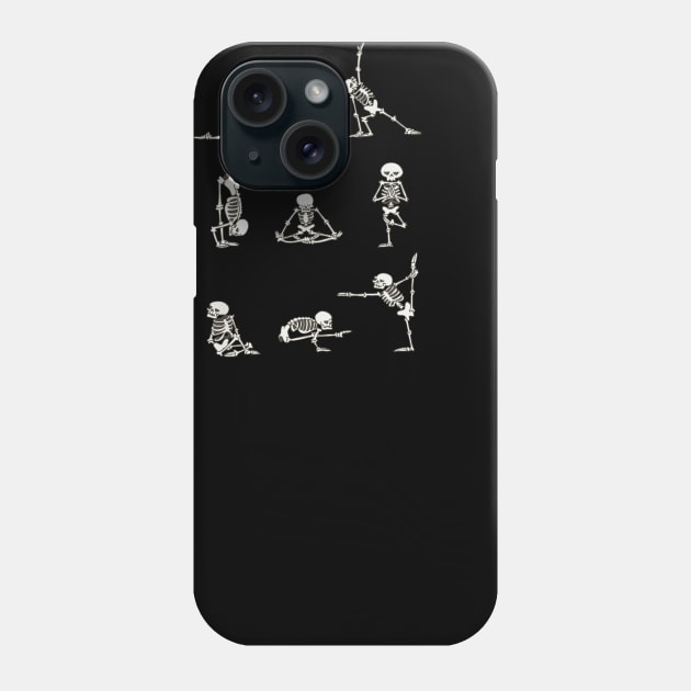 Skeleton Yoga Sport Funny Phone Case by brillallfarriambd