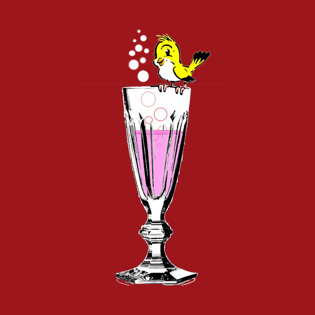 Cocktail Series - Yellow Bird Champagne Cocktail by Show OFF Your T-shirts!™