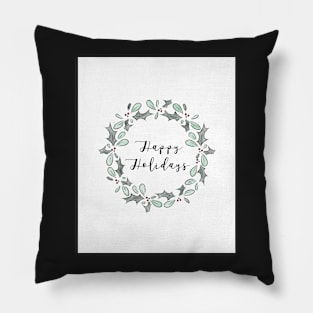 Happy Holidays Card Pillow