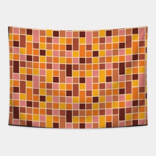 1970s Warm Tiles Tapestry