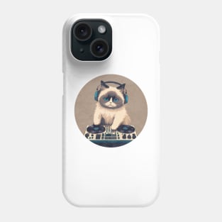 Cute DJ Ragdoll Cat Phone Case