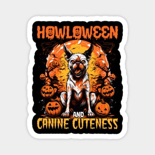 Howloween Dog Cuteness Scary Witchy Meme-y Magnet