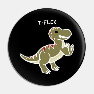 T-Flex T-Rex (White) Pin