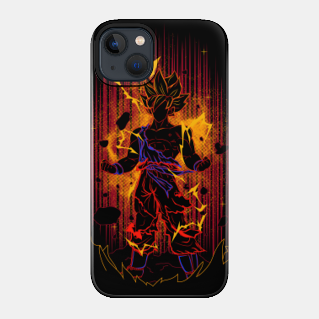 Shadow of the saiyan - Dragon Ball - Phone Case