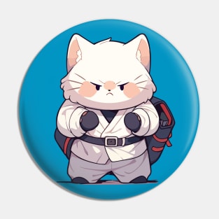 Samurai cat Pin