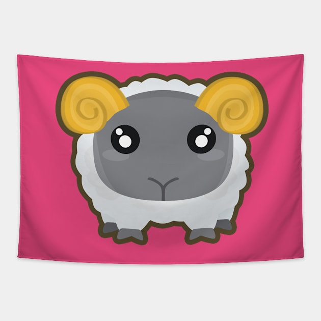 Kawaii Sheep Tapestry by KawaiiNir