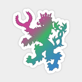 An Tir Pride - Polysexual - Silhouette Magnet