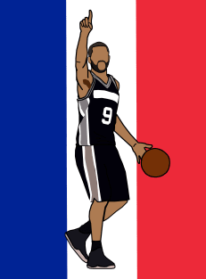 Tony Parker 'French Flag' - NBA San Antonio Spurs Magnet