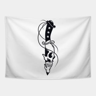 Dagger skull Tapestry