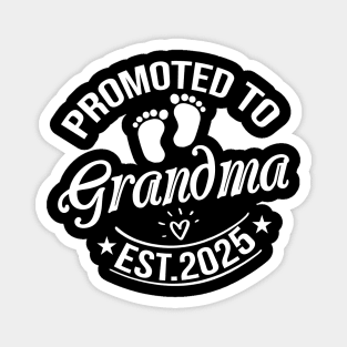 Promoted to Grandma Est 2025 Gift Magnet