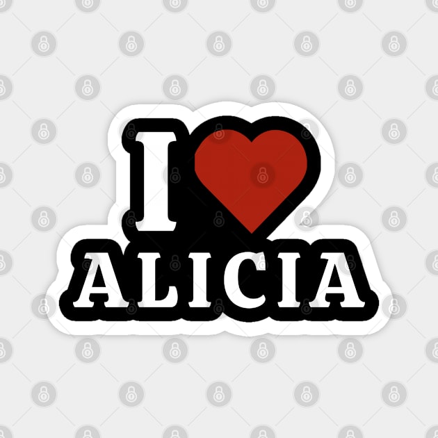 I Love Alicia Keyes Magnet by Hayden Mango Collective 