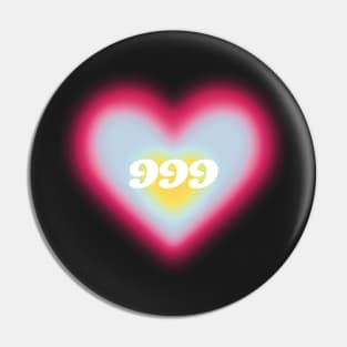 999 angel number heart aura colorful aesthetic Pin