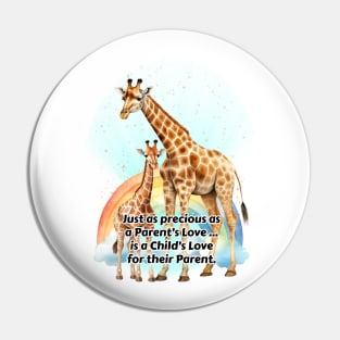 Parent Baby Giraffe Pin