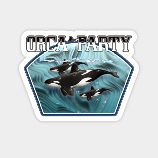 Orca Party Magnet