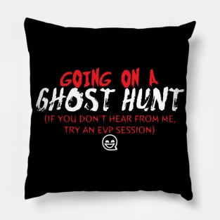 Going on a Ghost Hunt Pillow