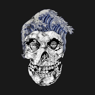 Skull Head Waves Color T-Shirt