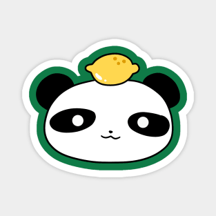 Lemon Panda Face Magnet