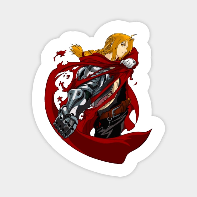 Edward Elric Magnet by Art by Some Beach