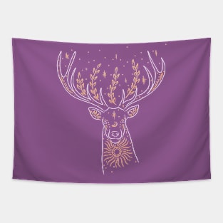 Mystical Magical Deer Tapestry