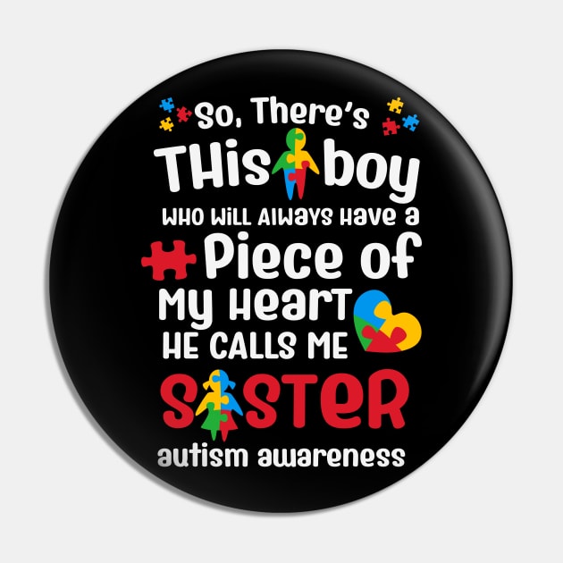 Autism Awareness Gift for Birthday, Mother's Day, Thanksgiving, Christmas Pin by skstring