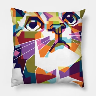 Farbige Katze Pillow