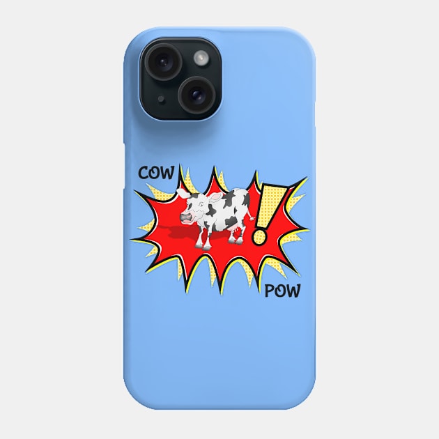 Cow Pow Phone Case by mailboxdisco