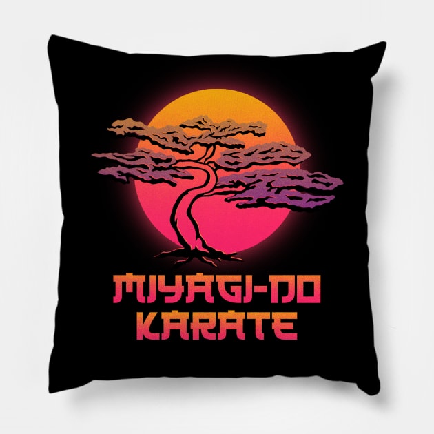 Legendary Dojo Sunset Pillow by thewizardlouis