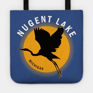 Nugent Lake in Michigan Heron Sunrise Tote